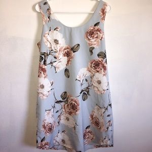 Fleur Bleue Blue Floral Tunic Dress
